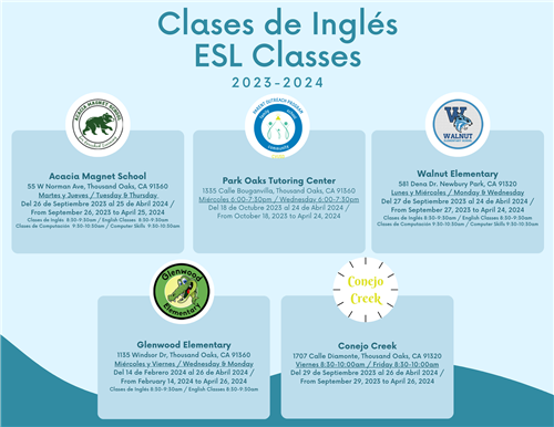 ESL Classes 2023-2024